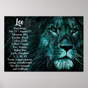 Horoscope Sign Leo-Poster Poster