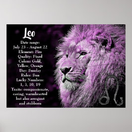 Horoscope Sign Leo-Poster Poster