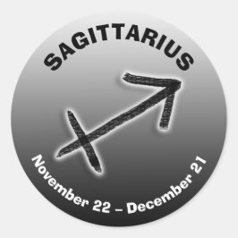 Horoscope Sign Sagittarius Astrology Ronde Sticker