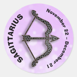 Horoscope Sign Sagittarius Astrology Ronde Sticker