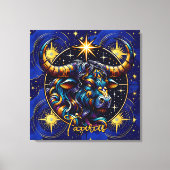 Horoscope Sign Taurus Zodiac Astrology Canvas Afdruk (Voorkant)
