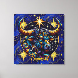 Horoscope Sign Taurus Zodiac Astrology Canvas Afdruk