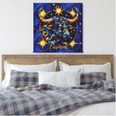 Horoscope Sign Taurus Zodiac Astrology Canvas Afdruk (Insitu (Slaapkamer))