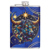 Horoscope Sign Taurus Zodiac Astrology Heupfles (Voorkant)
