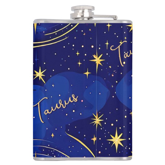 Horoscope Sign Taurus Zodiac Astrology Heupfles (Achterkant)