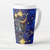 Horoscope Sign Taurus Zodiac Astrology Latte Mok (Rechterhoek)