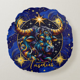 Horoscope Sign Taurus Zodiac Astrology Rond Kussen
