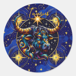 Horoscope Sign Taurus Zodiac Astrology Ronde Sticker