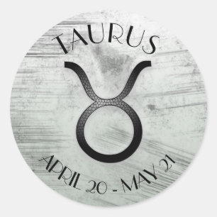 Horoscope Sign Taurus Zodiac Astrology Ronde Sticker