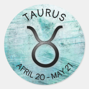 Horoscope Sign Taurus Zodiac Astrology Ronde Sticker