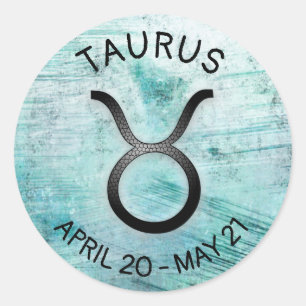 Horoscope Sign Taurus Zodiac Astrology Ronde Sticker