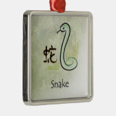 HOROSCOPE SNAKE METALEN ORNAMENT (Rechts)