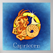 Horoscope Zodiac Astrological Capricorn Poster