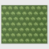 Horoscope Zodiac Pattern Green Star Sign Taurus Cadeaupapier (Vlak)