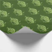 Horoscope Zodiac Pattern Green Star Sign Taurus Cadeaupapier (Hoek)