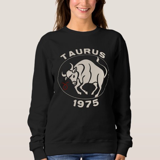 Horoscope Zodiac Sign Bull Taurus 1975 Trui (Voorkant)