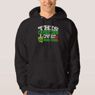 Horoscope Zodiac Sign Capricorn houdt van tuinonde Hoodie