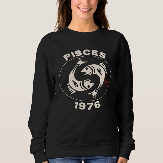 Horoscope Zodiac Sign Fish Pisces 1976 Trui (Voorkant)