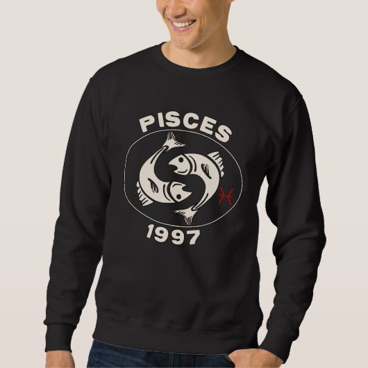 Horoscope Zodiac Sign Fish Pisces 1997 Trui (Voorkant)