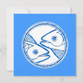 Horoscope Zodiac Sign Pisces Feestdagenkaart (Voorkant)