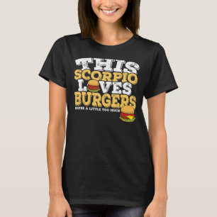 Horoscope Zodiac Sign Scorpio houdt brandgers T-shirt