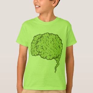 Horrible Green Zombie Brain Kinder shirt