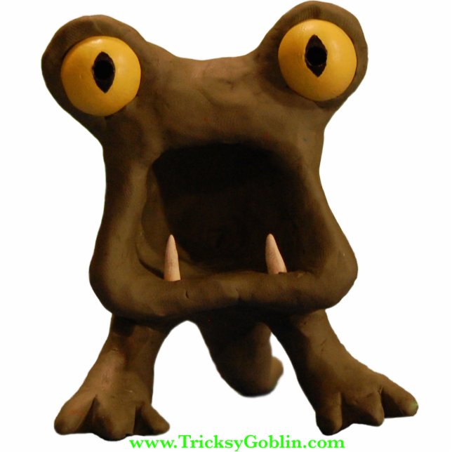 Horrible Monster 2-D scculpture Staand Fotobeeldje (Voorkant)