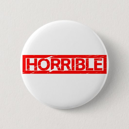 Horrible Stamp Ronde Button 5,7 Cm (Voorkant)