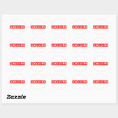 Horrible Stamp Ronde Sticker (Vel)
