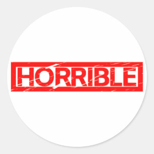 Horrible Stamp Ronde Sticker