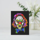 Horrid Evil Clown Briefkaart (Staand voorkant)