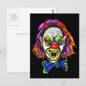 Horrid Evil Clown Briefkaart (Voorkant / Achterkant)