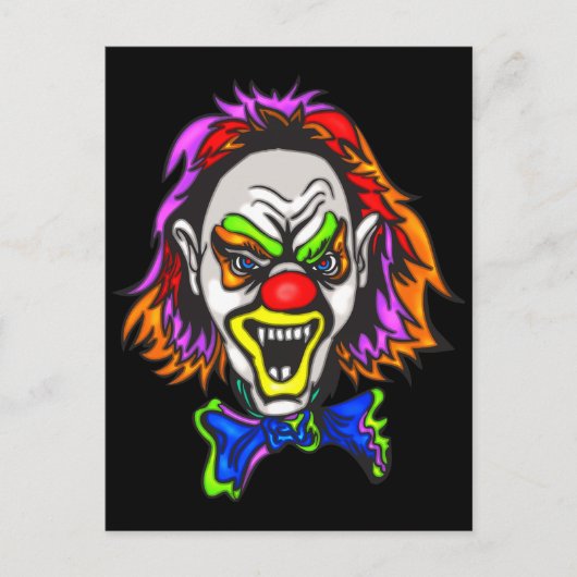 Horrid Evil Clown Briefkaart (Voorkant)