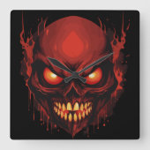 Horrifying Hollow Vierkante Klok (Voorkant)