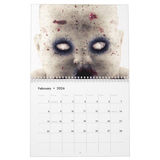 Horror 2025 kalender (Feb 2026)