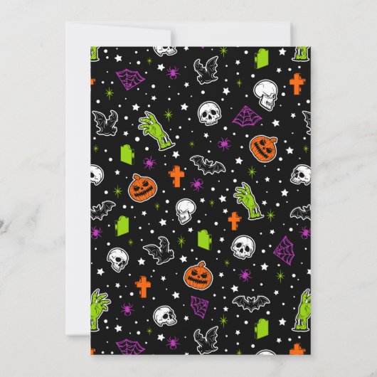  Horror Adult Halloween Kostuumfeest Kaart (Achterkant)