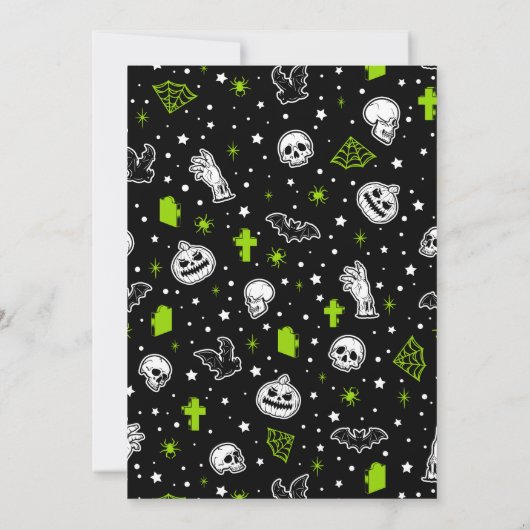  Horror Adult Halloween Kostuumfeest Kaart (Achterkant)