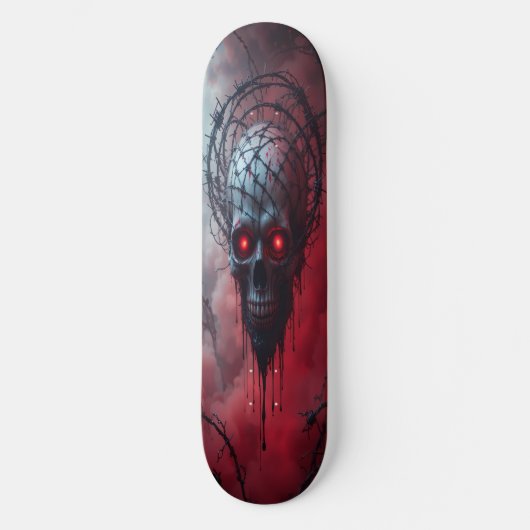 Horror Aesthetic Skull Persoonlijk Skateboard (Voorkant)