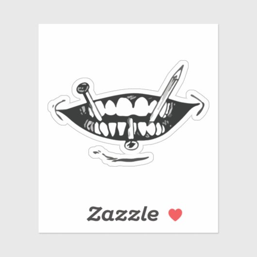 Horror anime art sticker (Vel)