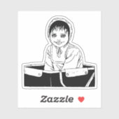 Horror anime art sticker (Vel)