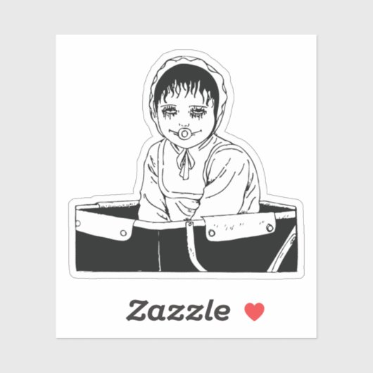 Horror anime art sticker (Vel)