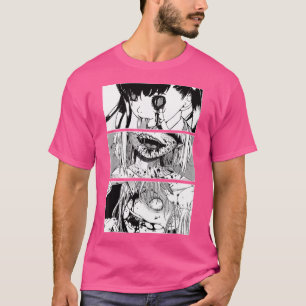Horror Anime Girl Japanse esthetische Anime Otaku T-shirt