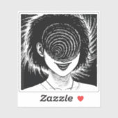 Horror anime girl  sticker (Vel)