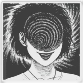 Horror anime girl  sticker