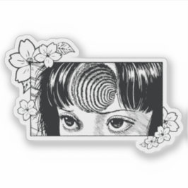Horror anime girl  sticker