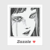 Horror anime girl sticker (Vel)