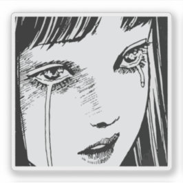 Horror anime girl  sticker