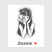 Horror anime girl  sticker (Vel)