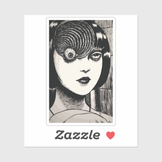 Horror anime girl sticker (Vel)