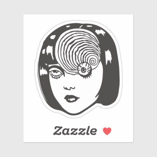 Horror anime girl  sticker (Vel)